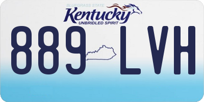 KY license plate 889LVH