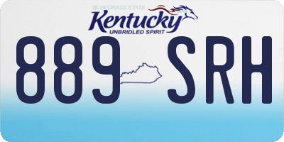 KY license plate 889SRH