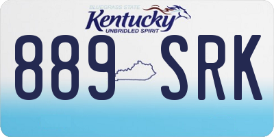 KY license plate 889SRK