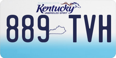 KY license plate 889TVH
