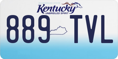 KY license plate 889TVL