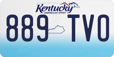 KY license plate 889TVO