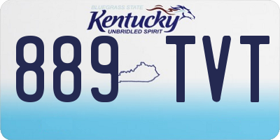 KY license plate 889TVT