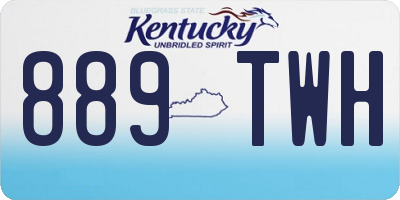 KY license plate 889TWH