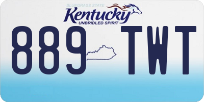 KY license plate 889TWT
