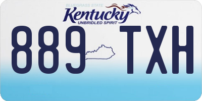 KY license plate 889TXH