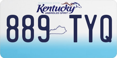 KY license plate 889TYQ