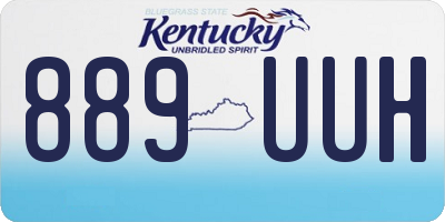 KY license plate 889UUH