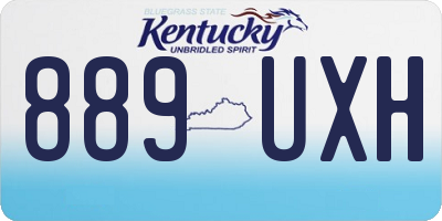 KY license plate 889UXH