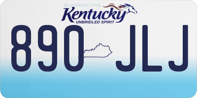 KY license plate 890JLJ