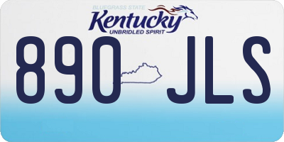 KY license plate 890JLS