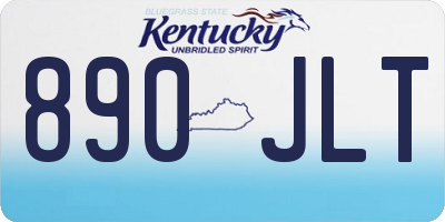 KY license plate 890JLT