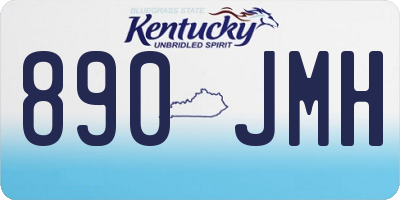 KY license plate 890JMH
