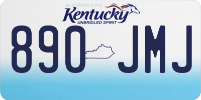 KY license plate 890JMJ