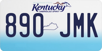 KY license plate 890JMK