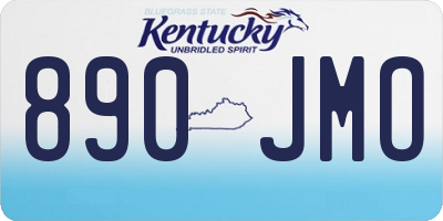 KY license plate 890JMO