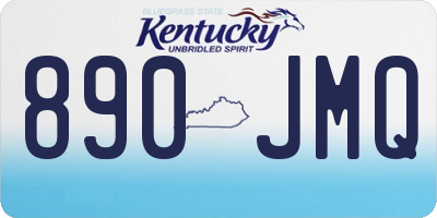 KY license plate 890JMQ