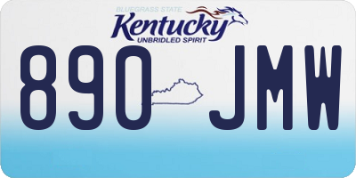 KY license plate 890JMW