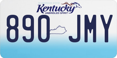KY license plate 890JMY