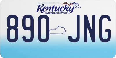 KY license plate 890JNG