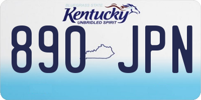 KY license plate 890JPN