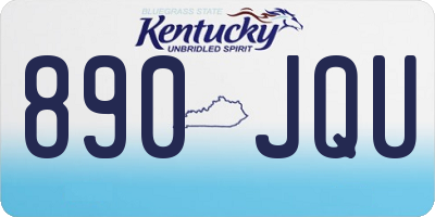 KY license plate 890JQU