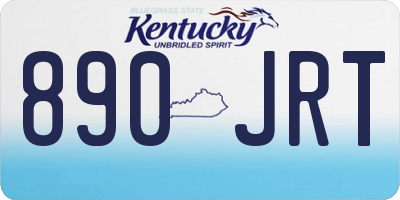 KY license plate 890JRT