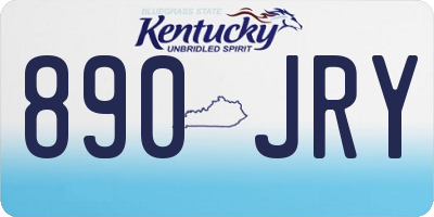 KY license plate 890JRY