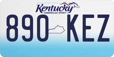 KY license plate 890KEZ