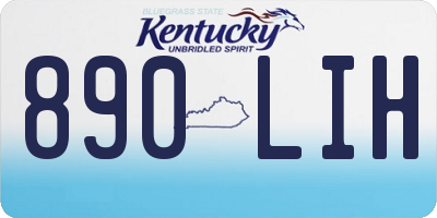 KY license plate 890LIH