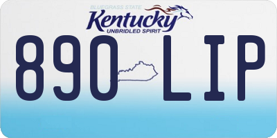 KY license plate 890LIP