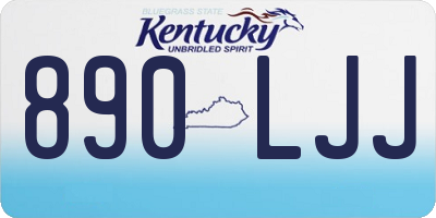 KY license plate 890LJJ