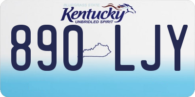 KY license plate 890LJY