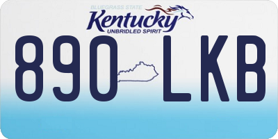 KY license plate 890LKB