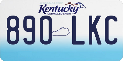KY license plate 890LKC