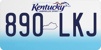 KY license plate 890LKJ