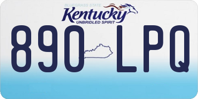 KY license plate 890LPQ