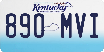 KY license plate 890MVI