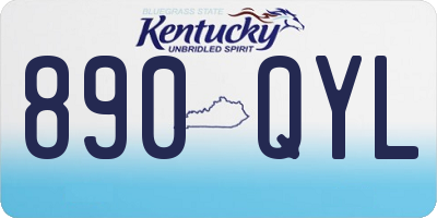 KY license plate 890QYL