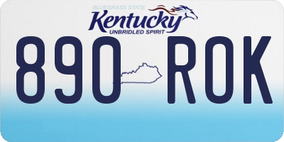 KY license plate 890ROK