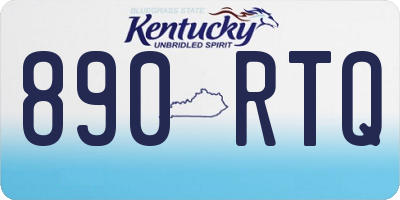 KY license plate 890RTQ