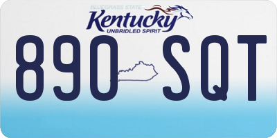 KY license plate 890SQT