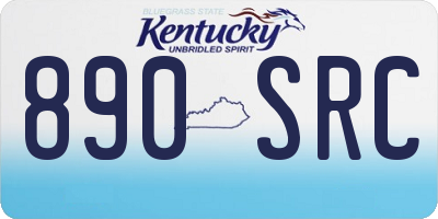 KY license plate 890SRC