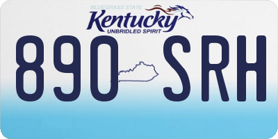 KY license plate 890SRH