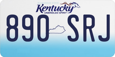 KY license plate 890SRJ