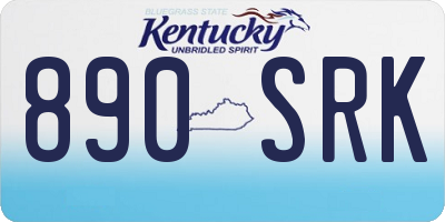 KY license plate 890SRK