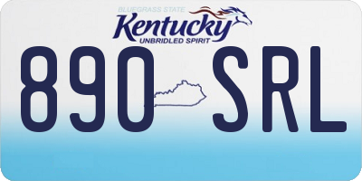 KY license plate 890SRL