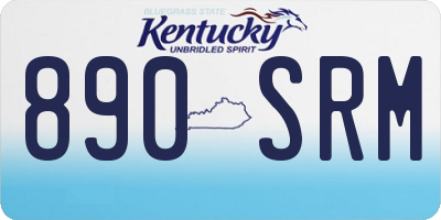 KY license plate 890SRM