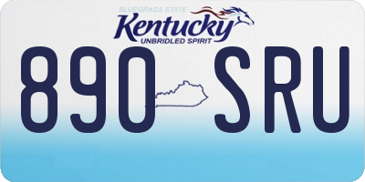 KY license plate 890SRU