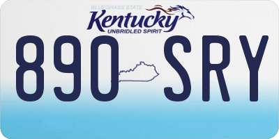 KY license plate 890SRY